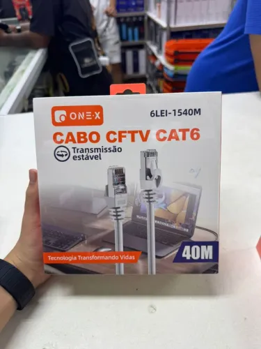 Cabo de rede Internet cat6 CFTV 40metros
