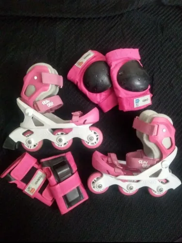 Patins oxxwlo play onde infantil ajustável 28-30