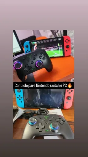 Controle Bluetooth Rgb Para PC / Nitendo Switch - Entrega gratis