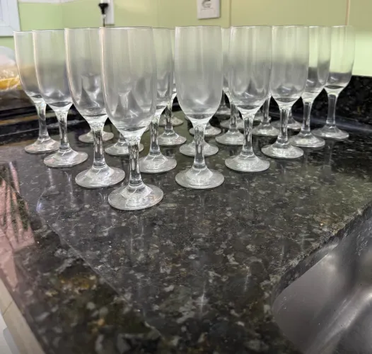 Taças de champagne 24 peças NOVAS