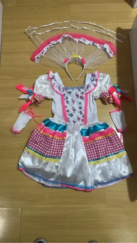Fantasia Junina Infantil Completa Noiva