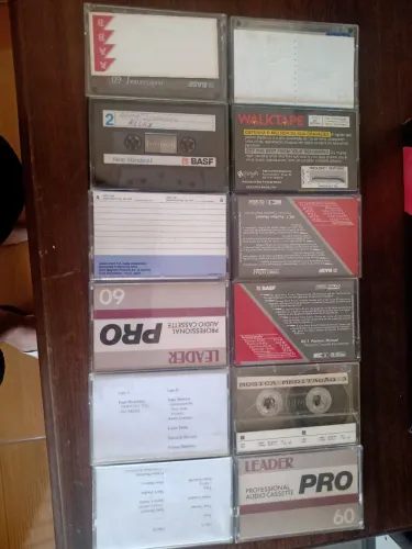 Coleção de 12fitas cassete vintage