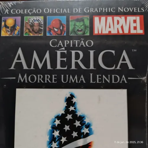 Salvat capa preta nr 51.  Capitão América. Morre uma lenda.