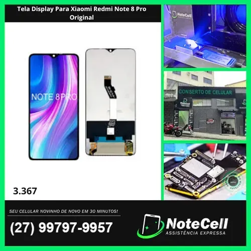 Tela Display Para Xiaomi Redmi Note 8 Pro Original- Instalação Expressa Em 30 Minutos!