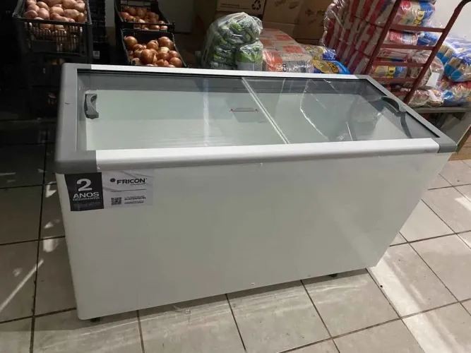 Freezer Tampa De Vidro 503L Fricon