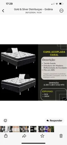 Cama box casal promoção 