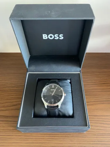Relógio Hugo Boss couro original