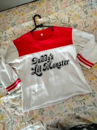 Camiseta Arlequina DC comics cosplays fantasia 