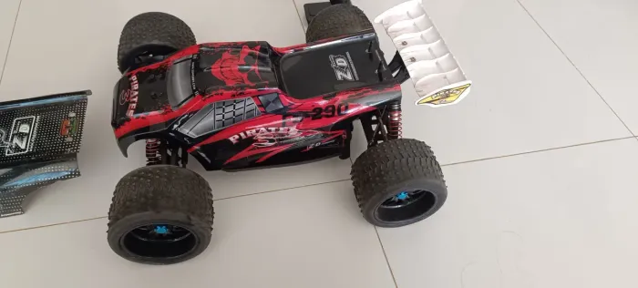 Automodelo elétrico, 1/8 carro com controle remoto profissional elétrico