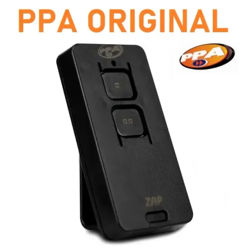 Controle Remoto PPA ZAP POP 433,92 MHz Original 2 Botões para Portão Eletrônico