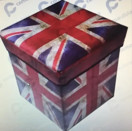 Baú Decorativo Bandeira Inglaterra