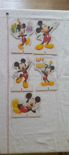 5 DISPLAY DE MESA FESTA MICKEY - USADO 1 X