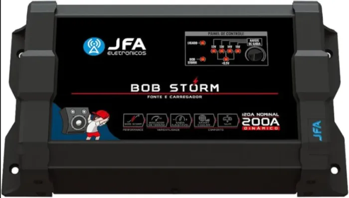 Fonte JFA BOB 200A automotiva 12v Novo 1 ano de garantia