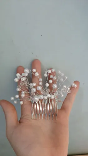 Grinalda acessório de noiva cabelo