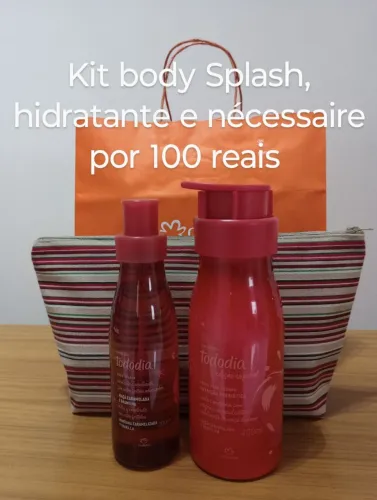 Kit Body Splash, Hidratante e Necessaire Natura