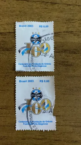 Selo comemorativo do Centenário do Grêmio