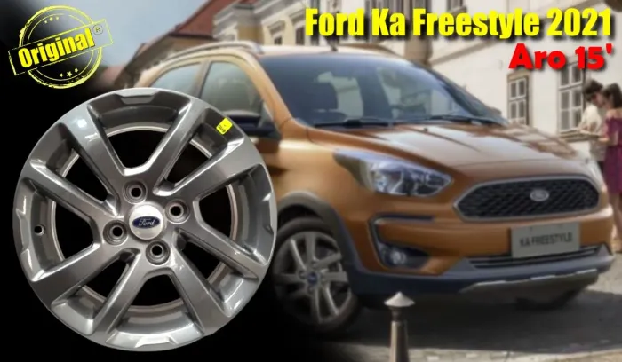 Jogo de Rodas Ford Ka Freestyle 2021 Aro 15 Prata 4x108 novas originais 