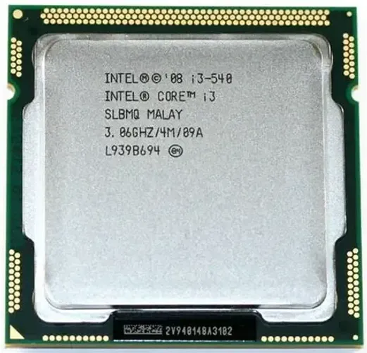 PROCESSADOR INTEL® CORE i3-540 CACHE DE 4 M, ATÉ 3,06GHZ LGA 1156