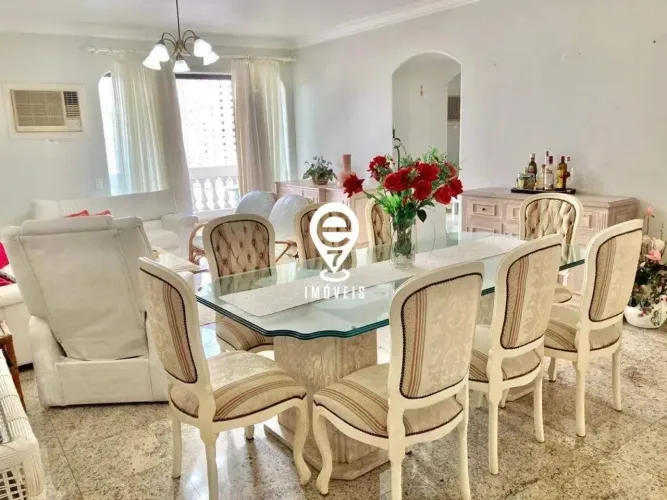 LINDO APARTAMENTO PARA LOCAÇÃO DE 4 DORMITÓRIOS 3 SUITES NO GUARUJA! MOBILIADO