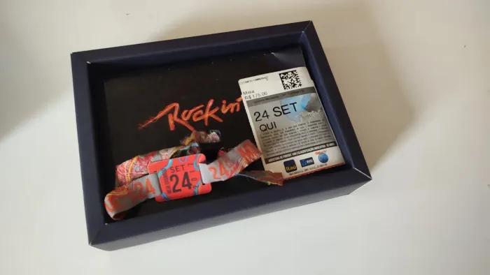 Pulseira Rock in Rio 2017 com caixinha