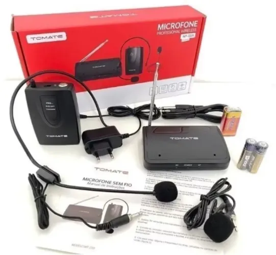 Microfone Lapela Sem Fio Profissional Wireless Headset 50mts