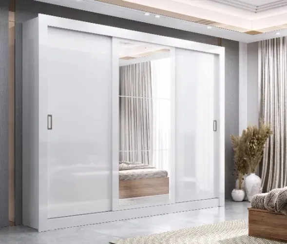 Guarda-Roupa com 3 Portas de Correr Grande e Espaçoso com Espaço ELE/ELA Tucson - NOVO