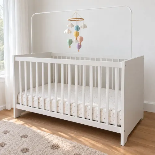 Berço Infantil Multimóveis Meu Bebê Branco 130 cm - Ótimo Estado