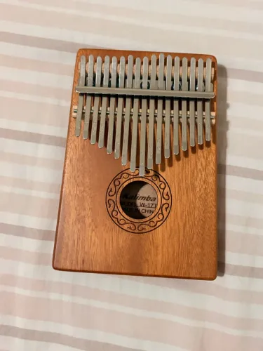 Kalimba 17 Chaves Piano de Dedo Profissional Kimi Africano