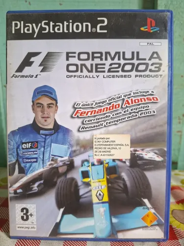jogo original Formula One 2003 para PlayStation 2 (versão europeia/PAL