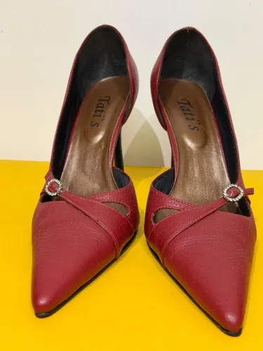 Sapato feminino scarpin vermelho