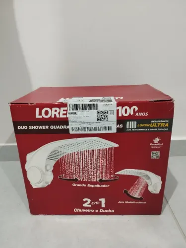 Chuveiro Duo Shower Quadra Multitemperaturas 127v 5500w Lorenzetti