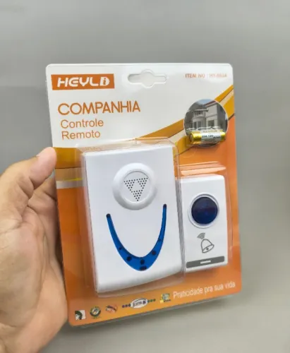 Campainha Sem Fio Wireless Controle Remoto Residencial 32 Toques Fácil Instalação