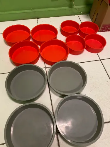 Assadeiras silicone - 15, 20 e 23cm diametro