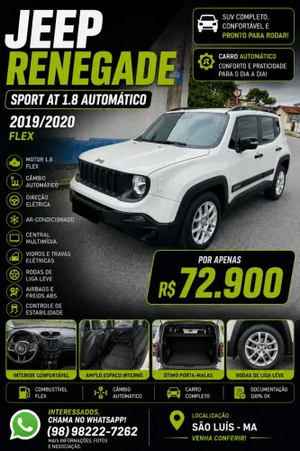 Jeep Renegade Sport 1.8 4X2 Flex 16V Aut. 2020