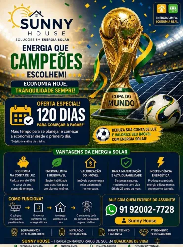 Venha conhecer o feirão da energia solar. 