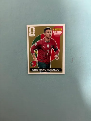 Figurinha Legend Cristiano Ronaldo CR7 Gold Extra Sticker Panini Original Rara