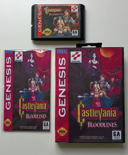 Jogo Castlevania: Bloodlines Com Capa E Manual