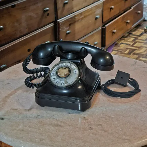 Telefone Antigo Ericsson de Disco | Ano 1952 | Baquelite | Telepar | Funcionando