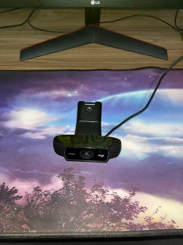 Web cam logitech c922 pro Fullhd com microfone embutido