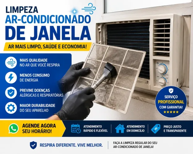 Limpeza de ar-condicionado de janela em Manaus hoje