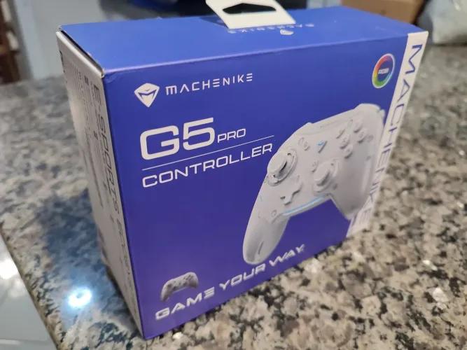 Controle Machenike G5 Pro Tri Mode White Hall Effect PC iOS Switch Android 2.4G Lendário