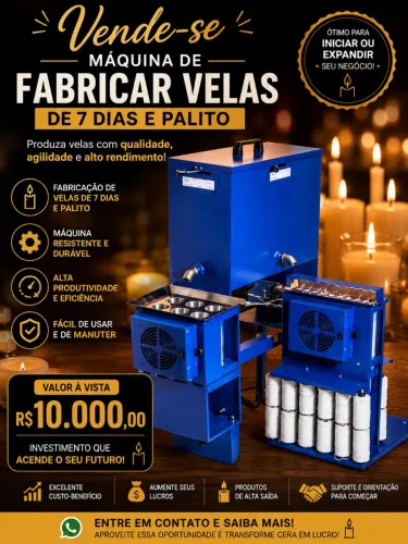 Fabrica máquina de velas