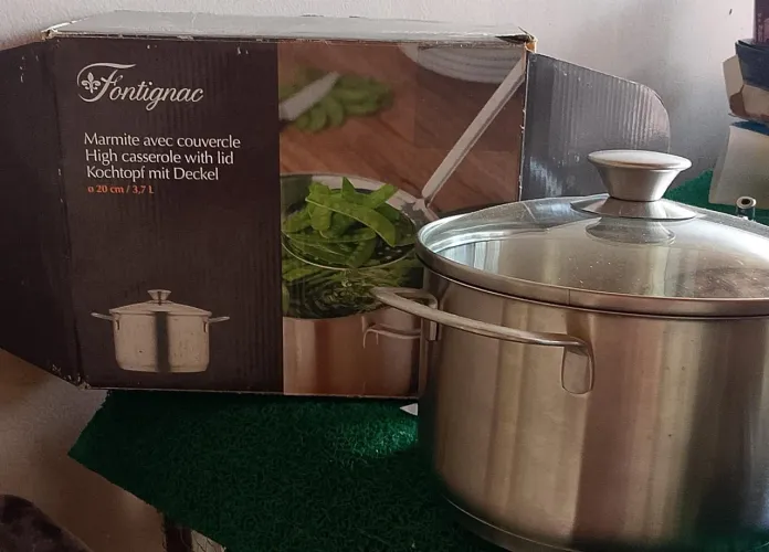  caçarola alta Fontignac em aço inoxidável 