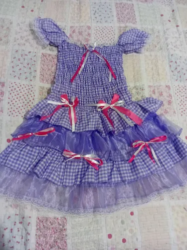 Vestido caipira de festa junina/ julina 7/8 anos usado 1x