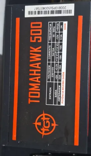 Fonte ATX tomahawk 500w