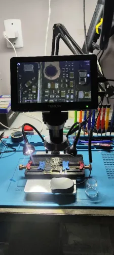 Microscópio Digital TOMLOV DM9 - Tela de 7" (Perfeito Estado)