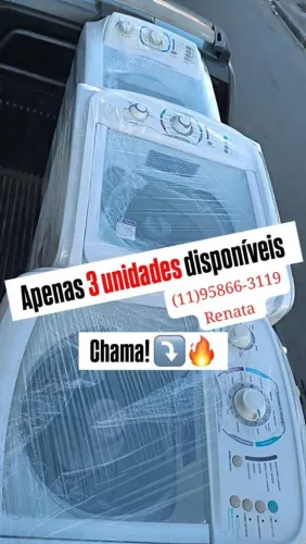 Máquina de lavar roupa funcionando perfeitamente