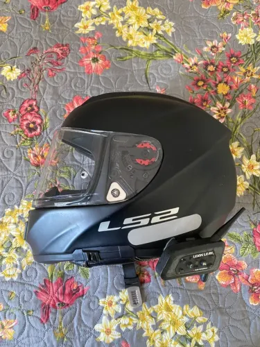 Capacete Ls2 Ff397 Vector Monocolor Preto Fosco - Usado - 56