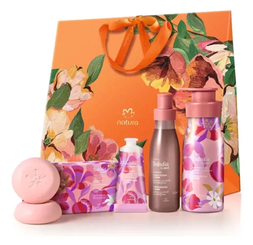 Kit Presente Dia Das Mães Natura Tododia Flores Completo