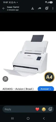 Digitalizadora Nova na Caixa